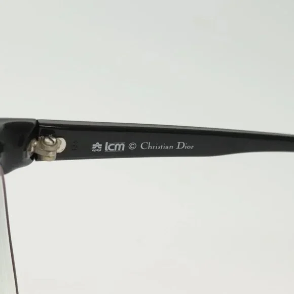 Christian Dior Sunglasses Plastic 2 Set Black Brown Auth BA5045